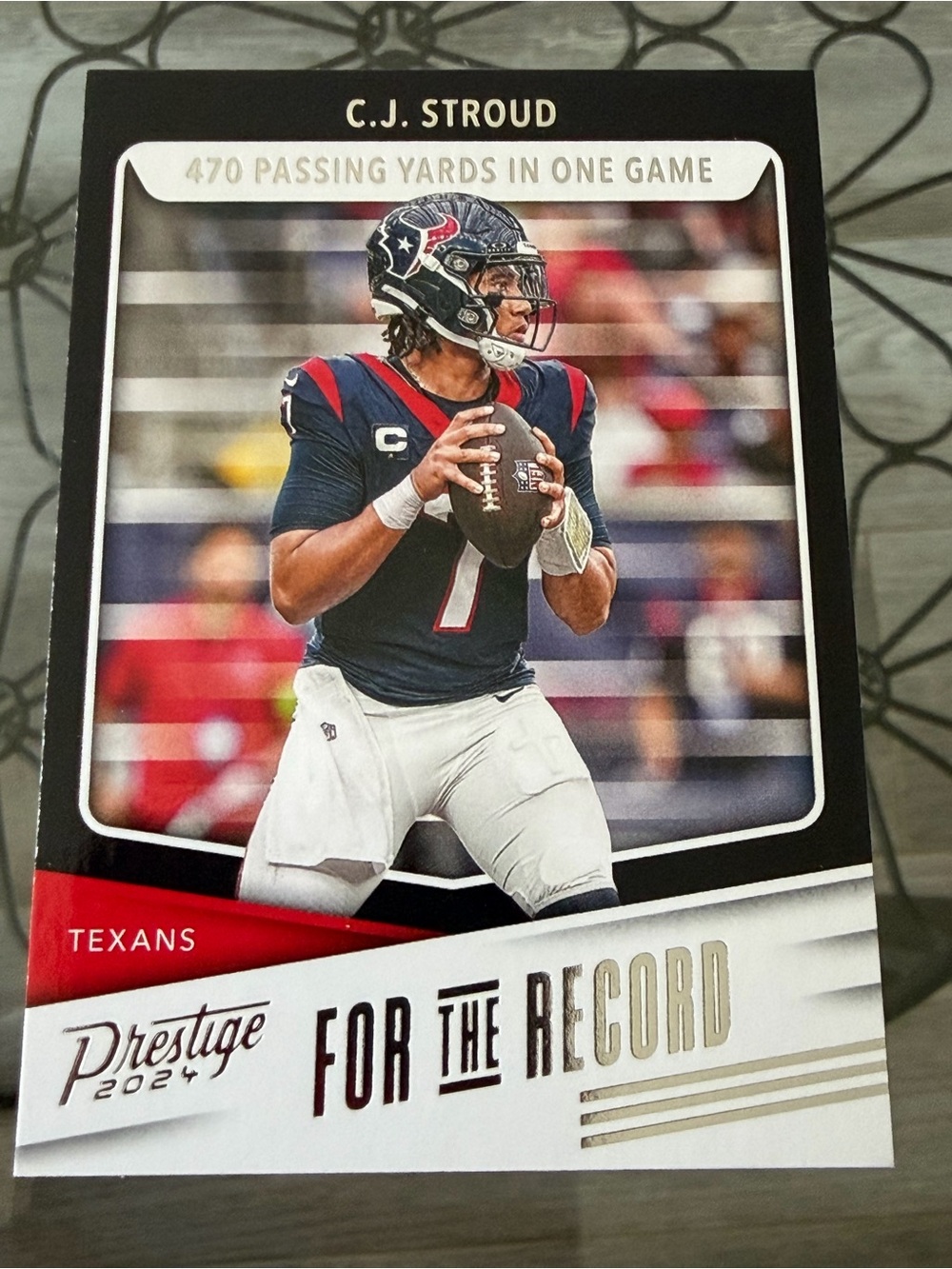 CJ Stroud 2024 Panini Houston Texas NFL Football Card
